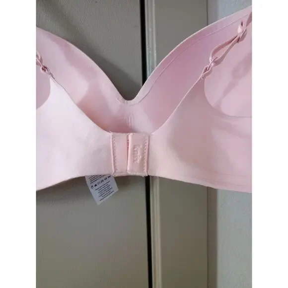Knix WingWoman Contour Wireless Bra minimalist quiet Luxury rosey pink cleangirl - Picture 6 of 9